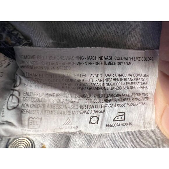 Gloria Vanderbilt capris 16 stretch blue denim comfortable summer flaw - Picture 13 of 15